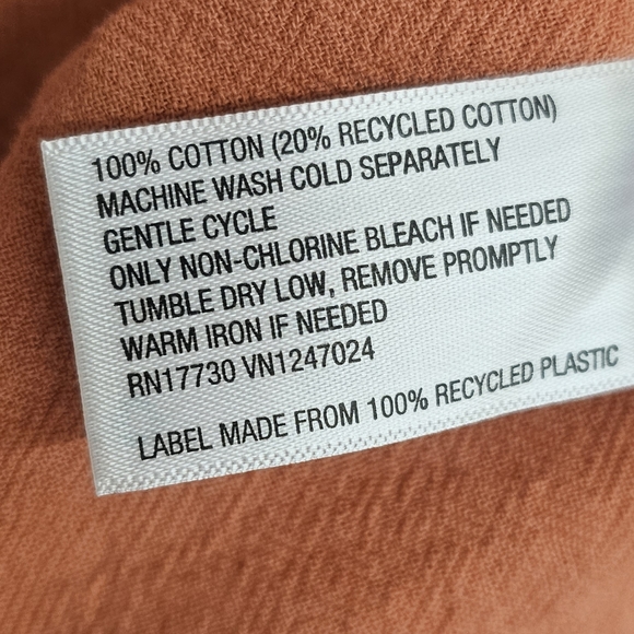 Universal Thread Orange Pocketed Dress - Picture 2 of 3